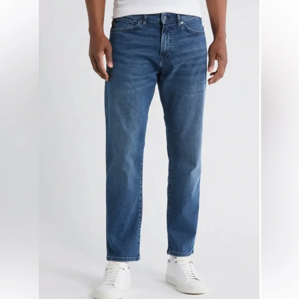 Boss MAINE Regular fit Men’s Slim Straight Jeans in Deep Blue, W 35, L 34
